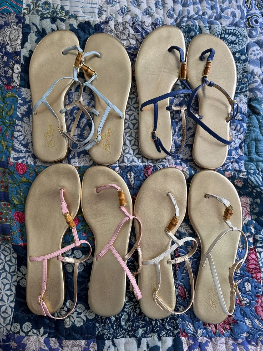 Lilly Pulitzer lot of Leena Sandals all size 9